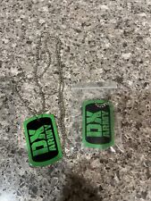 (2) 100% Authentic WWE D Generation X Dog Tag DX Army Triple H, Shawn Michaels