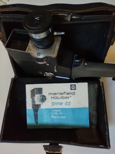 Vtg Mansfield Holiday CE-1 Zoom EE 8mm Automatic Electric Eye Movie Camera &Case - Picture 15 of 22