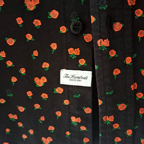The Hundreds Rose pattern Shirt M medium - Picture 3 of 5