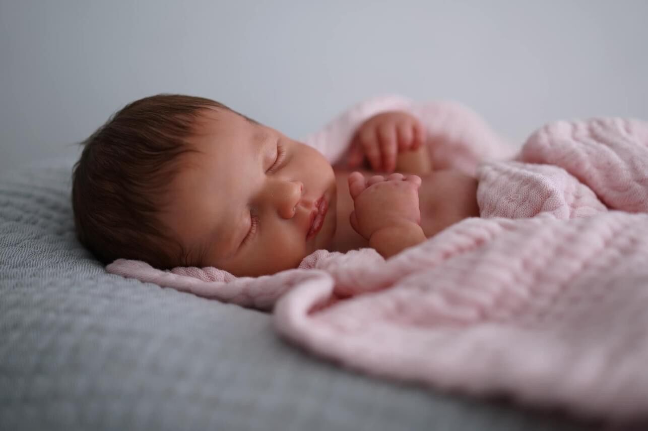 Reborn Baby Dolls Realistic Girl 50CM Lifelike Baby Doll Full Silicone Vinyl