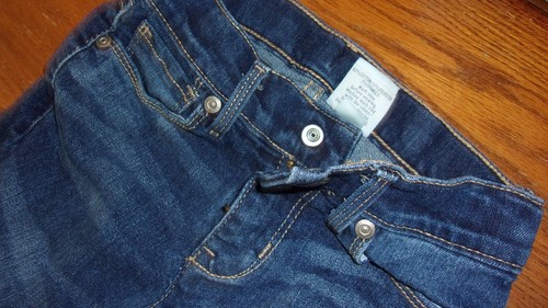 Girls Lot of 3 Sonoma Adjustable Snap Button Jeans Blue and Pink Size 6X Slim - Picture 6 of 10