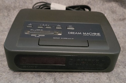 Radio Reloj Despertador AM/FM Sony Dream Machine De Colección No. ICF-C26 probado funciona - Imagen 1 de 2