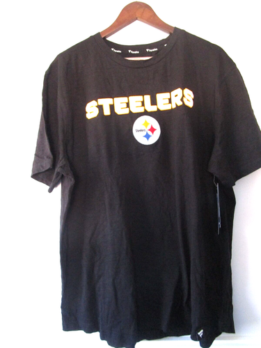 NFL Steelers Men’s 2XL Cotton Blend Short Sleeve Crew Neck T-Shirt FANATICS NWT - Picture 1 of 11
