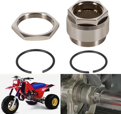 Generic Rear Axle Lock Nut Clip Bolt Jam Sleeve Fits Honda