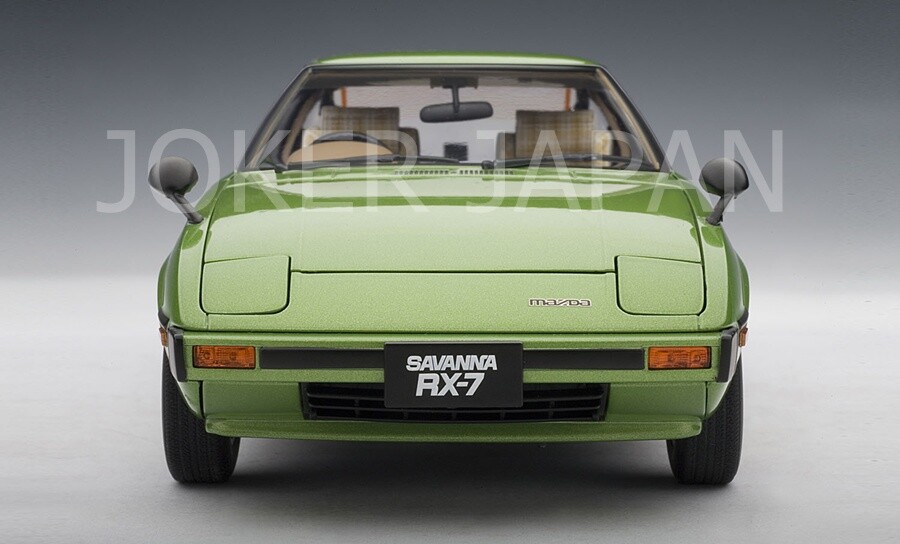 AUTOart Savanna RX-7 グリーン 1/18 Autoart 1:18 Mazda Savanna RX-7 SA Mach Green 75981 Diecast Model
