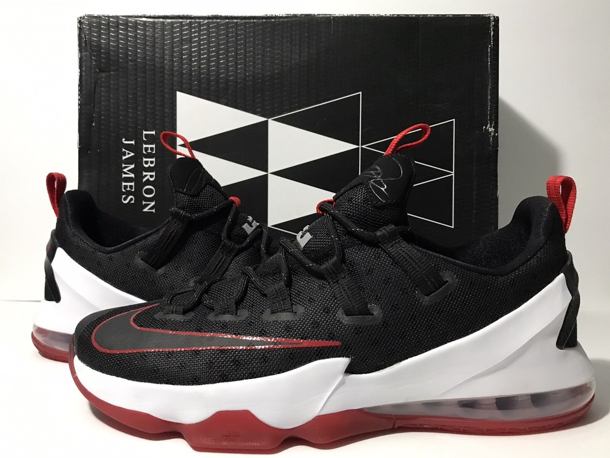 Nike LeBron Xlll Low 'Bred' LE XX16 Black/Red 831925-061 Sz