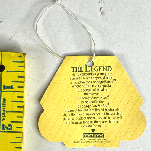 Cabbage Patch Kid Vtg 1986 Orange Braids Cowgirl Doll 16in Boots Suede Dress Tag - Afbeelding 4 van 19