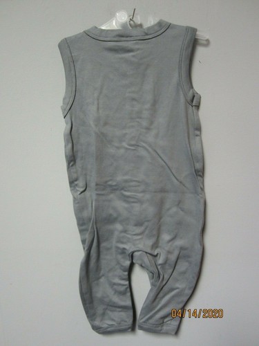 Gerber Modern Moments Baby Boy 1-Piece Organic Dark Gray Romper Size 3-6M - Bild 3 von 3