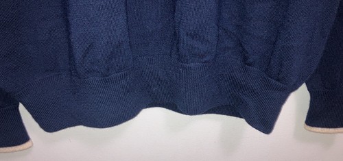 Peter Millar 100% Merino Wool Presidents Cup Sweater Navy Blue Mens Size ￼Medium - Picture 10 of 10