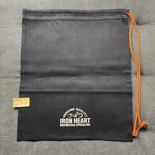 IRON HEART Logo-Print Denim Drawstring Bag for Unisex LTD From JP
