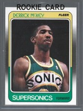 Derrick McKey 1988-89 Fleer Basketball ROOKIE Card #109-Seattle Supersonics. rookie card picture