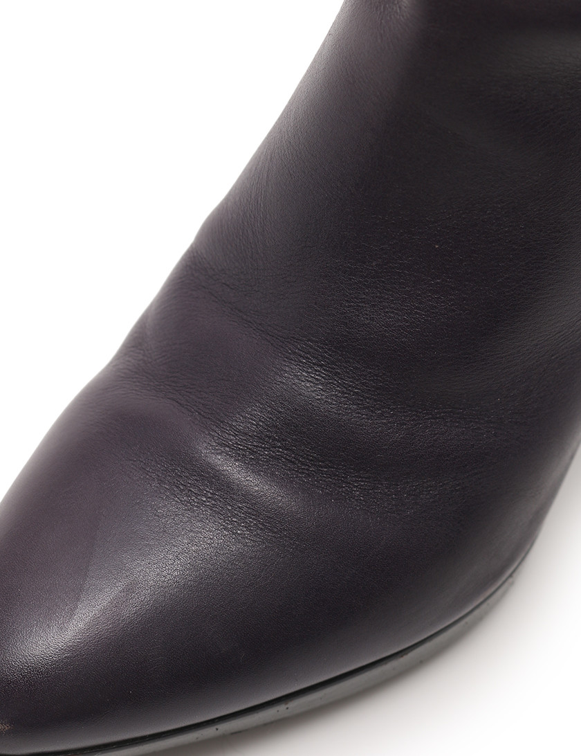 Sergio Sergio Sergio rossi botas cuero púrpura a00807 Sergio Sergio Sergio rossi botas cuero púrpura a00807
