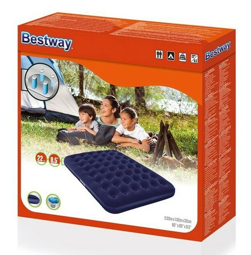 Luftbett Gästebett Luftmatratze Campingbett XL 203x152cm Bestway 67003 Reisebett - Bild 6 von 6