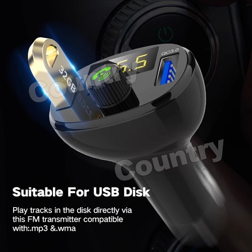 Bluetooth Radio Car Kit Wireless FM Transmitter Dual USB Charger MP3 Player AU - Picture 6 of 10