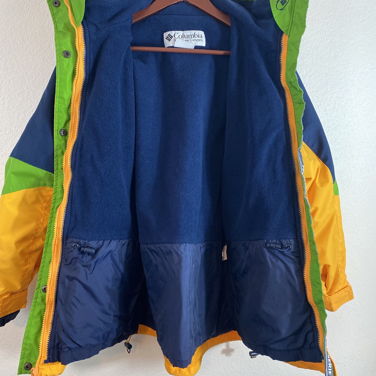 Vintage Columbia Interchange Jacket XL Mens Green Full Zip