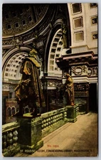Interior~Washington DC~Gallery Of Reading Room @ Congressional Library~Postcard