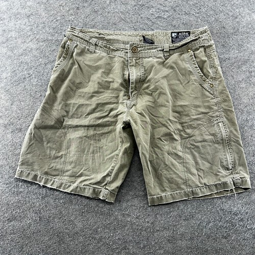 Kuhl Shorts Mens 36 Green Patina Dye Cargo Utility Pockets Convertible Outdoor