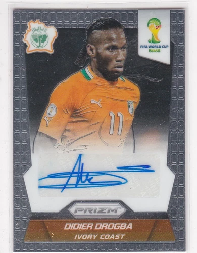 2014 Panini World Cup Prizm #S-DO Didier Drogba Signature Auto Ivory Coast