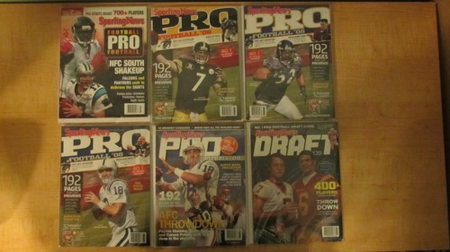2002 to 2009 magazine The Sporting News Pro Football Lot of 11 +1 College - Picture 3 of 12