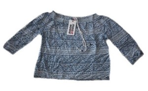 Neu 40 Tolles L 31mw0812 Gr Style Bluse Maui Blau Wowie Design Weiss Tunika gwZnYPq7