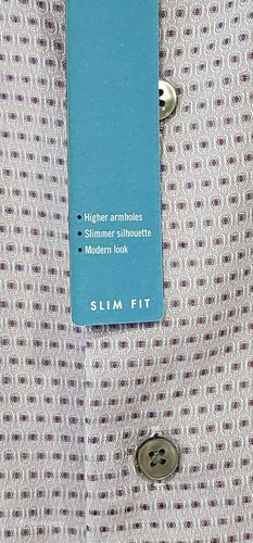 van heusen Studio Long Sleeve dress shirt Pink Orchard XXL - Picture 9 of 11