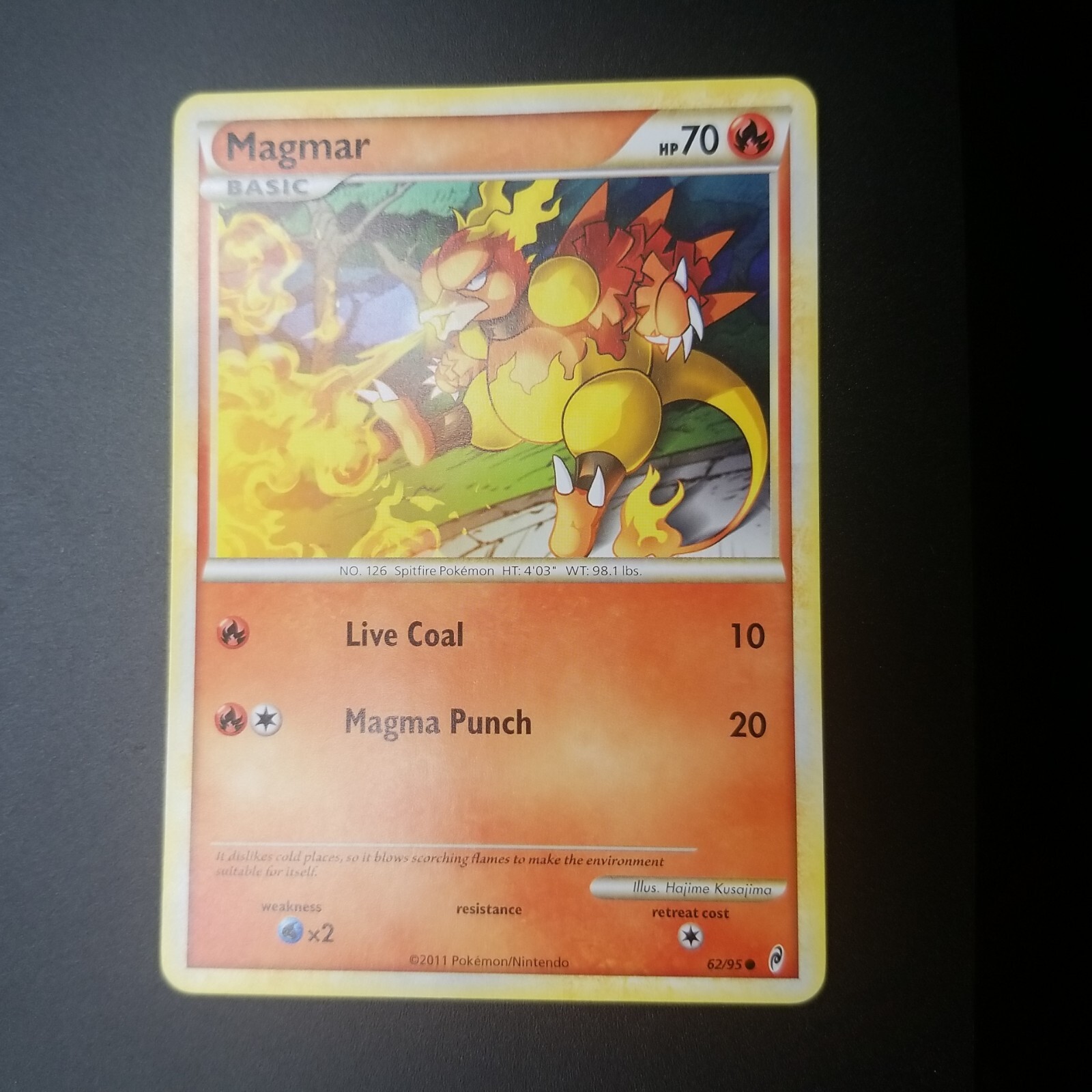 Magmar 62/95 - Call Of Legends - COMMON - NON-HOLO - Pokemon CARD - NM/M