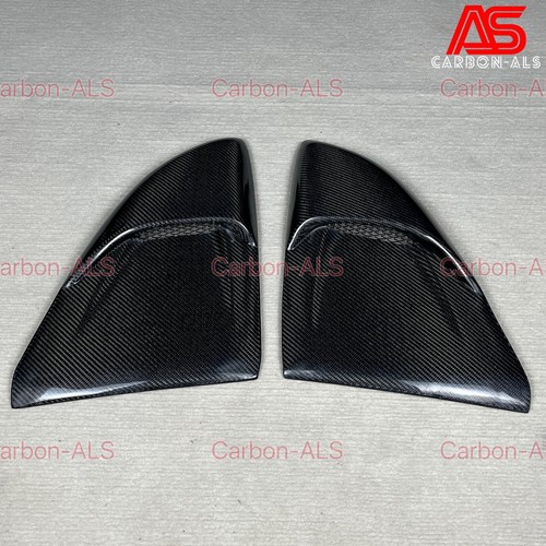For Porsche 718 Cayman RT4RS style Real Carbon Rear Window Louver Side Vent Trim - Picture 3 of 10