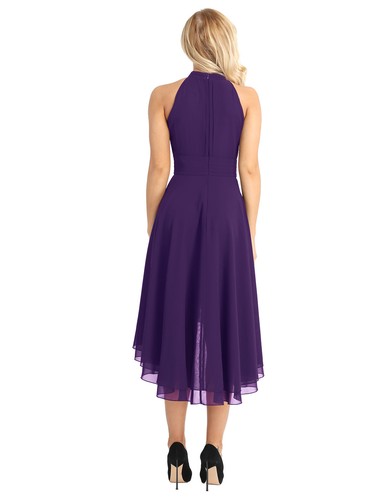 Elegante Damen Abendkleid Cocktailkleid Partykleider Chiffon Langes Maxi Kleid - Bild 112 von 198