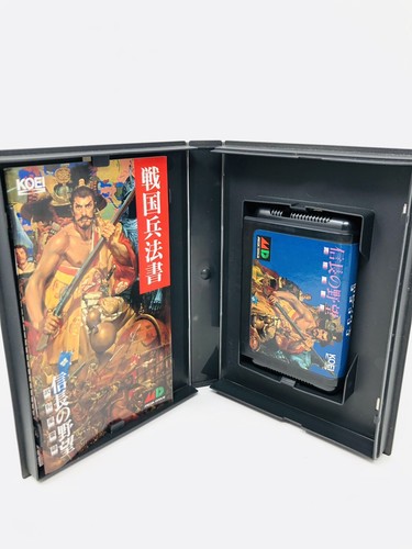 Sega Mega Drive Nobunaga's Ambition Busho Huunroku Koei Japan Complete CIB Good - Picture 7 of 7