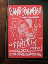 Partition Bambi Bambou Yvette Horner Eddie Warner La Puntilla Foresto