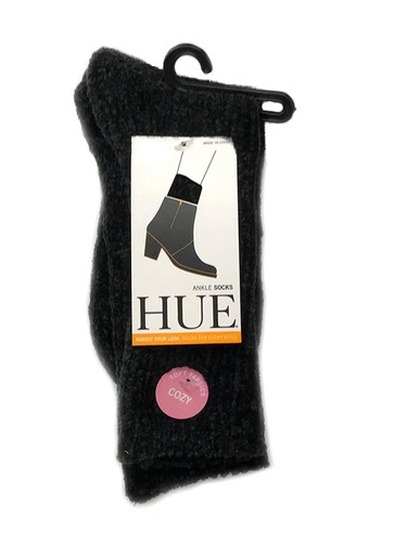 HUE Womens Chenille Plush Boot Socks,1 pack,Size 1,Color Maroon