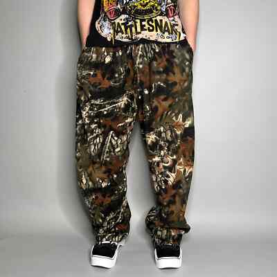 【HI FI FNK】Teo Camo Pocket Sweatpants Kams Camo Sweatpants Joggers - Black White Gray X83A - FASH STOP