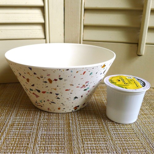 Bamboo Confetti Snack Bowls Set of 4 NIB Small for Cereal Fruit or Ice Cream - Picture 8 of 9