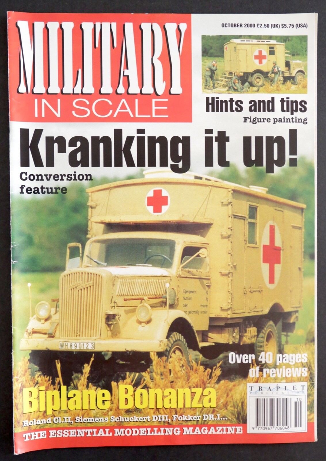 Military In Scale Magazine #95 October 2000 - Kranking it Up! Biplane Bonanza
