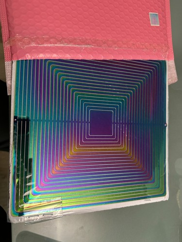 Quadratisches Windspiel 3D Regenbogenfarben Dekoobjekt für Outdoor Garten - Bild 6 von 6