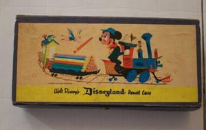 Vintage-Walt-Disney-Disneyland-Pencil-Case-Mickey-Mouse-Tinkerbell-Train