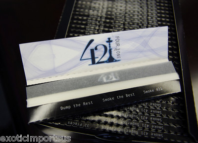 2 packs - 50 pc 421 Cigarette Smoking Rolling Paper Regular Size = 100 papers