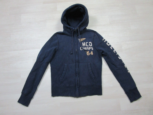 Hollister Hoodie Sweatshirt Womens Small Blue Hoodie Y2K Cali Logo Preppy Beach