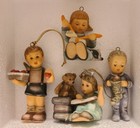 Bundle of Refurbished Berta Hummel Goebel Ornaments Have Been Broken & Repaired