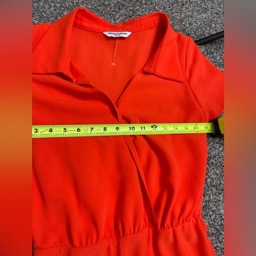Amanda Uprichard NWOT Reya Red/Orange Collard Sheath Midi Dress S Office Career - Picture 11 of 15