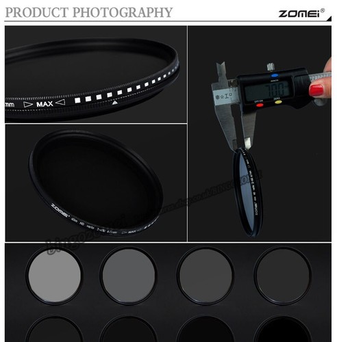 67MM Neutral Density Variable Filter ND Fader Adjustable ND2 to ND400 for DSLR - Picture 7 of 9