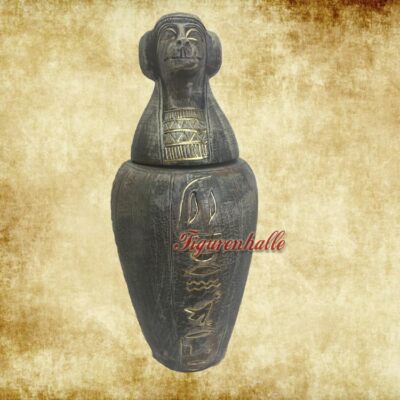 Kanope Urne Anubis Sarkophag Ägypten Pharao Ramses Ägyptisch Figur Statue Deko