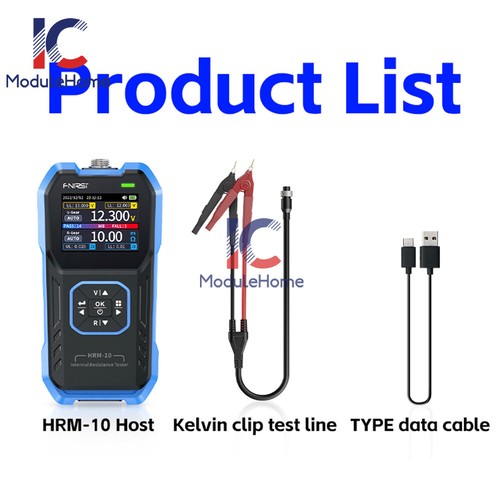 FNIRSI HRM-10 Internal Resistance Detector AC Lead Acid Li Car Battery Tester- - Bild 18 von 21