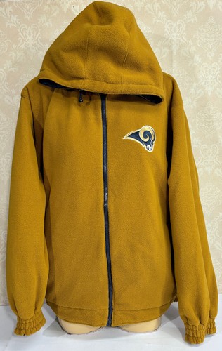 St. Louis Rams NFL Fleece Lined Large G-III Zip Reversible Jacket Los Angeles - Picture 7 of 14