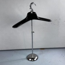 Old Vintage METAL Store DISPLAY Tabletop Clothes VALET STAND Adjustable