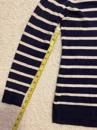 Old Navy Girls Blue White Stripe Long Sleeve Sweater Soft SZ XS - Picture 7 of 8