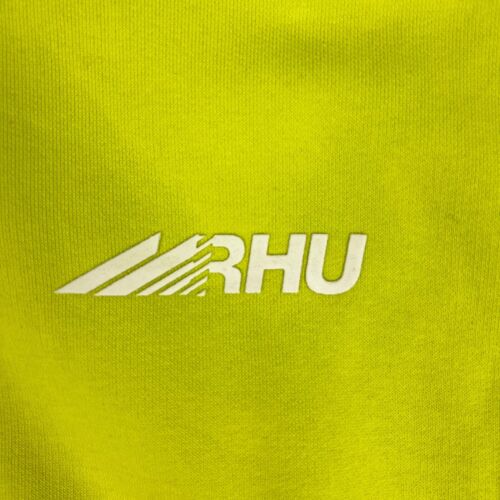 Zara Hoodie Mens Large L Neon Yellow Rhuigi Rhude Sweater Sweatshirt Jumper ! - Picture 4 of 11