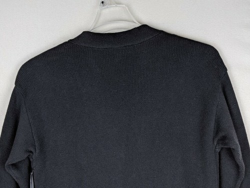 Simply Vera Wang Sweater Women's Size S Black Mock-Layer Lace Up Long Sleeve - Picture 8 of 10