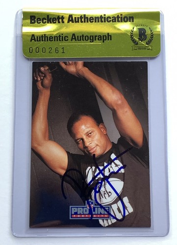 Ronnie Lott signed 1991 pro line card raiders football beckett coa - Picture 4 of 12
