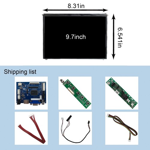 HD VGA AV LCD Controller Board 9,7 Zoll LP097X01 1024x768 LCD Bildschirm - Bild 4 von 5